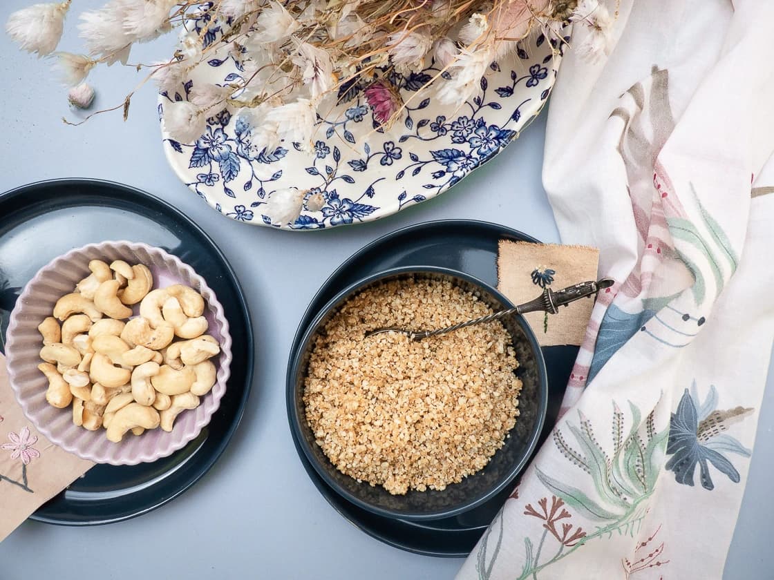 Parmesan vegan et noix de cajou