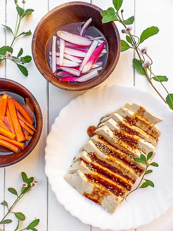 Tofu mariné
