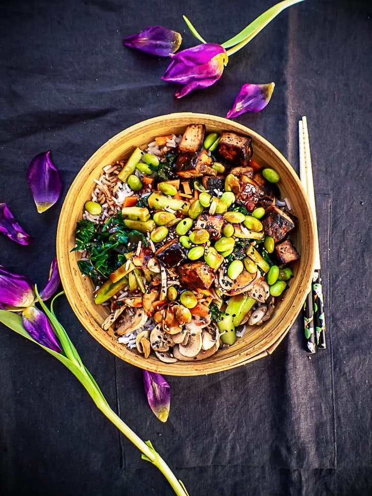 bibimbap végétal