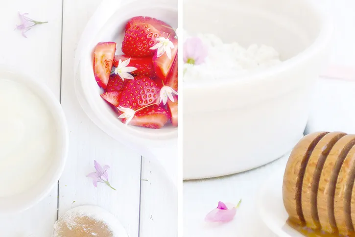Masque coup d'éclat à la fraise