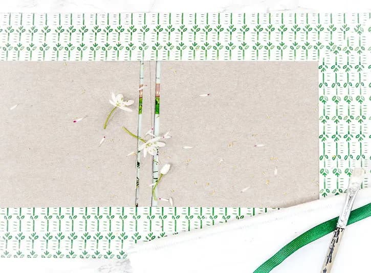 Fabriquer un carnet - la couverture