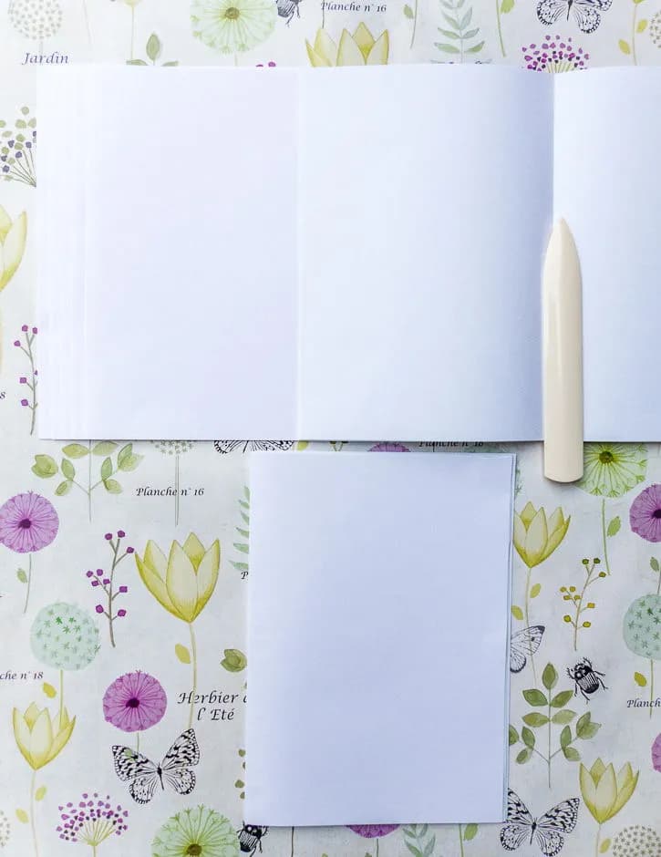 fabriquer un carnet-les feuillets
