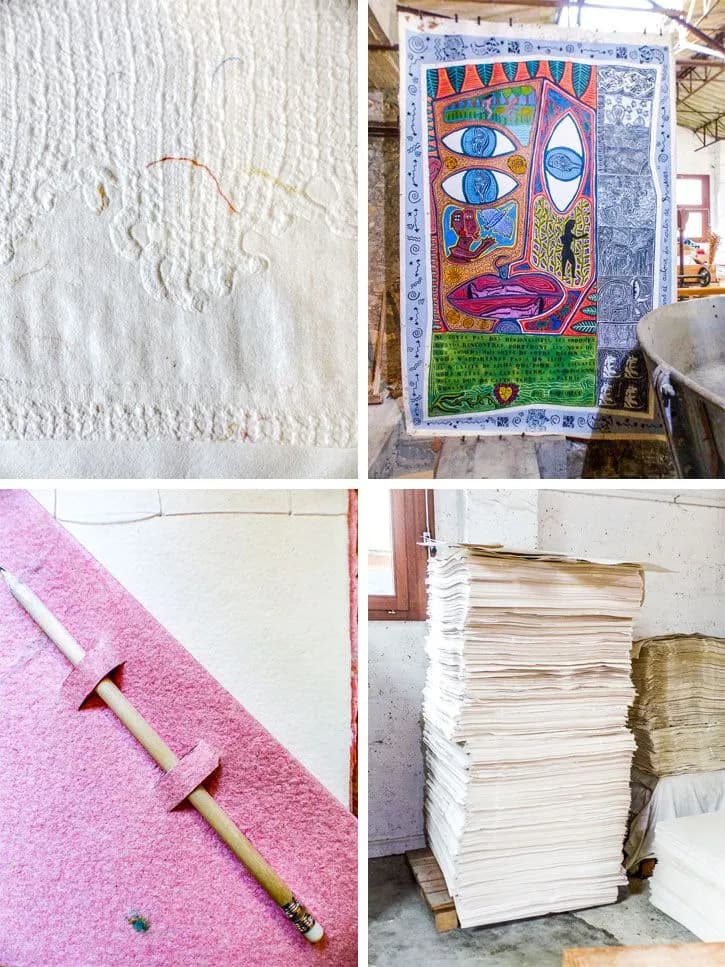 Moulin à papier - les formes de papier