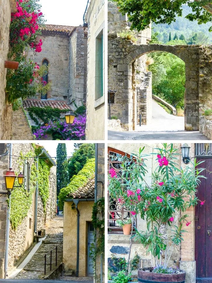 Rues fleuries de Lagrasse