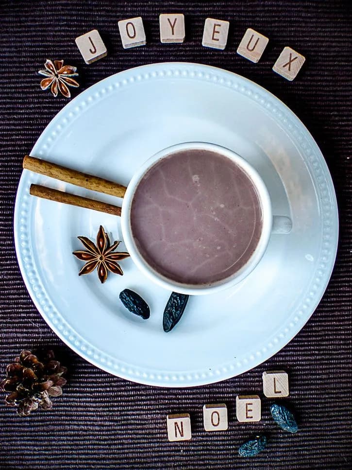 chocolat chaud de Noël