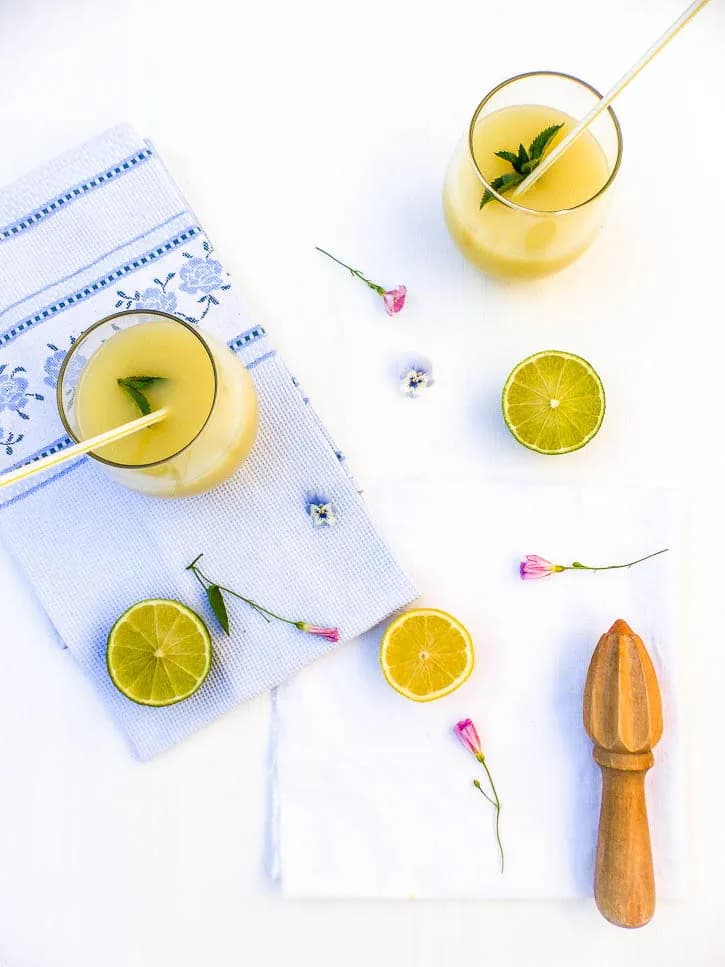 Citronnade mélisse menthe