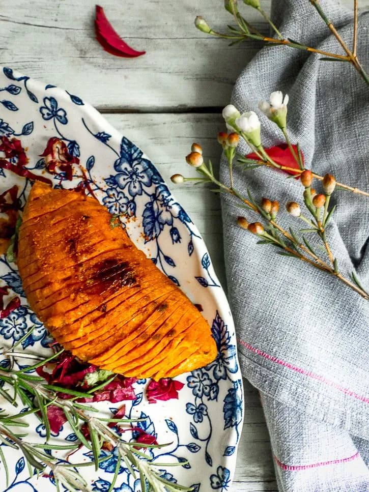 Patate douce Hasselback