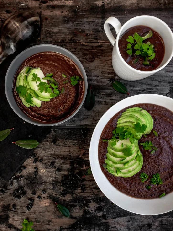 soupe cubaine de haricots noirs