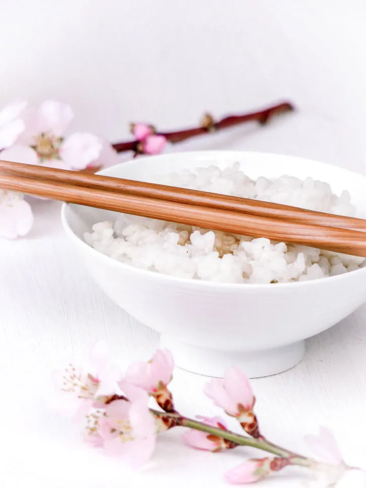 Petit déjeuner riz blanc